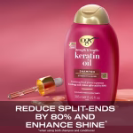 OGX Strength & Length + Keratin Oil Shampoo 385ML - Image 4
