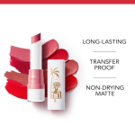 Bourjois Paris Rouge Velvet French Riviera Lipstick – Matte Finish, Long Lasting - Image 2