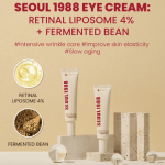 K-Secret Seoul 1988 Eye Cream – Retinal Liposome & Fermented Bean - Image 2