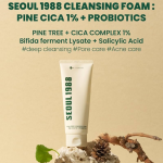 K-SECRET Seoul 1988 Cleansing Foam with Pine Cica & Probiotics – Gentle Korean Face Wash - Image 2