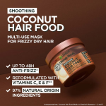 Garnier Ultimate Blends Coconut Hair Food Mask for Dry & Frizzy Hair – 3-in-1 Treatment - Image 2