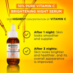 Garnier SkinActive 10% Vitamin C Brightening Night Serum 30ml – Glow & Dark Spot Care Sri Lanka - Image 2