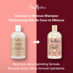 SheaMoisture Coconut & Hibiscus Curl & Shine Shampoo 384ml – Sulfate Free Shampoo for Curly Hair - Image 2
