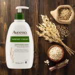 Aveeno Daily Moisturising Cream 500ml for Dry & Sensitive Skin with Colloidal Oatmeal - Image 2