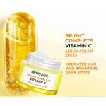Garnier Bright Complete Vitamin C Day Serum Cream SPF30 50ml – Brightening Moisturizer with UV Protection - Image 2