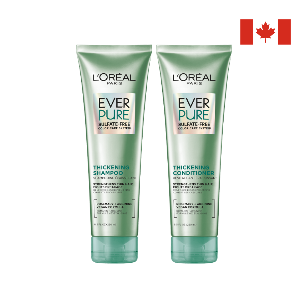 Untitled design (77) L'Oréal Paris EverPure Thickening Shampoo and Conditioner Kit – Sulfate-Free with Rosemary - Image 1