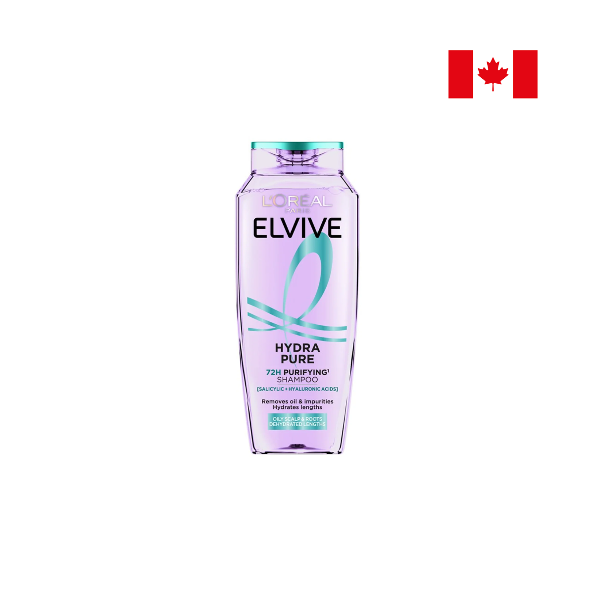 L’Oréal Paris Elvive Hydra Pure 72H Purifying Shampoo 400ml – Hydrating & Scalp Purifying Shampoo