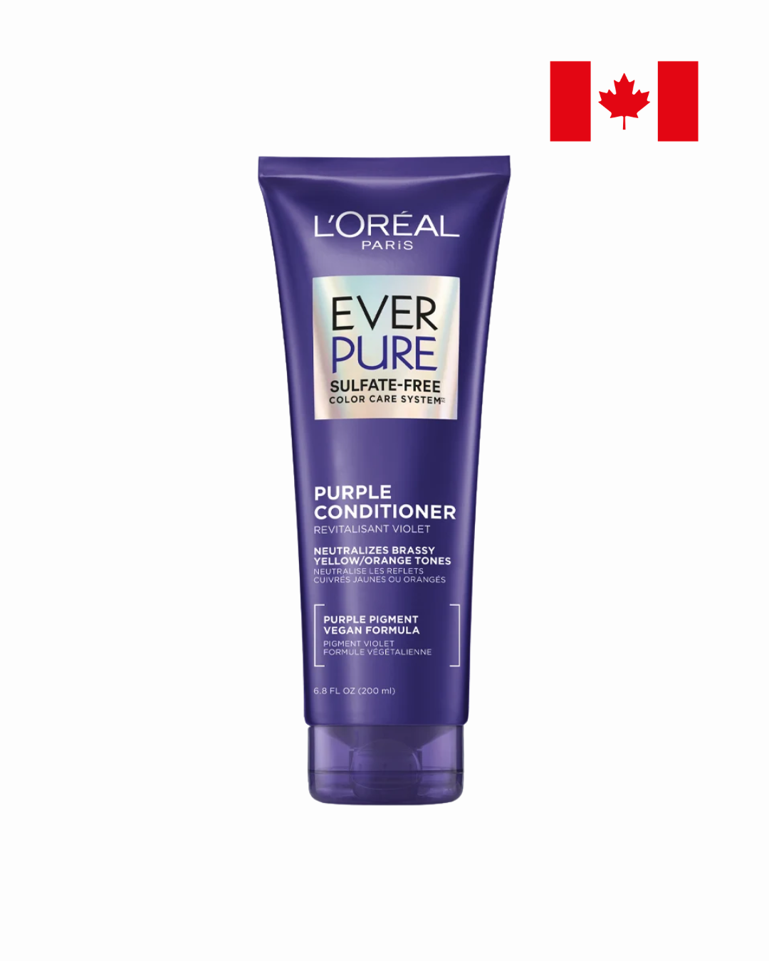 juyuyt L’Oréal Paris EverPure Sulfate-Free Purple Conditioner 200ml – Anti-Brass Color Care Conditioner - Image 1