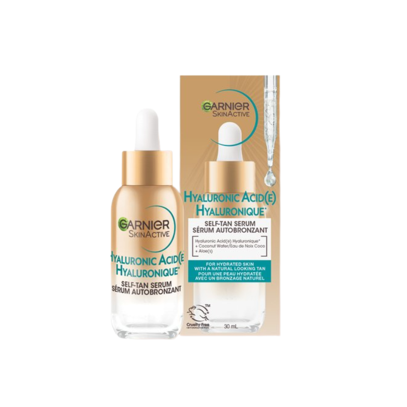 rdefy7ghujk Hyaluronic Acid 9% Self-Tan Serum | Hydrating Facial Self-Tanning Serum - Image 1
