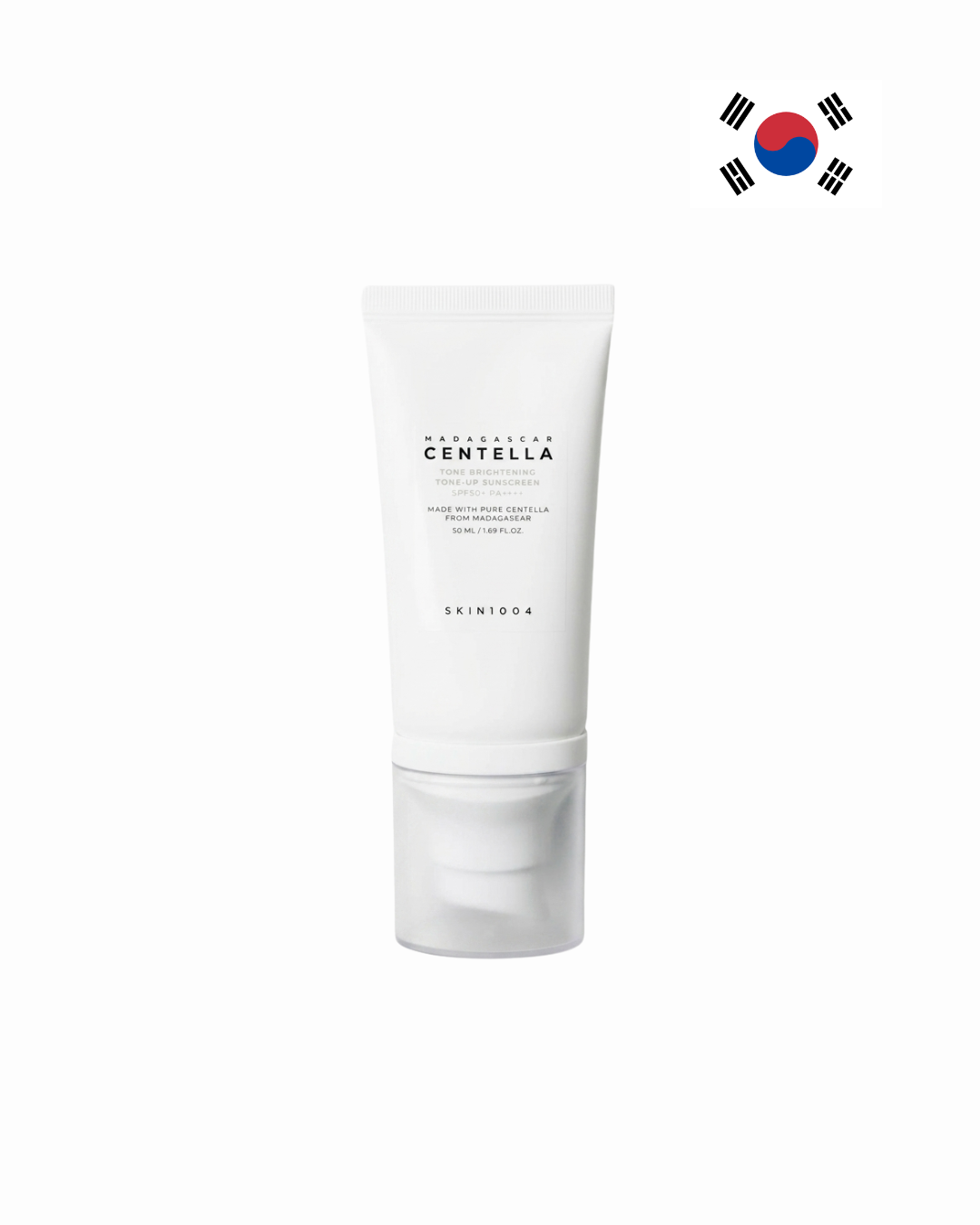 sedrgtrgijkyup;l SKIN1004 Madagascar Centella Tone Brightening Tone-Up Sunscreen SPF50+ PA++++ 50ml – Korean Tinted Sunscreen for Bright, Even-Toned Skin - Image 1