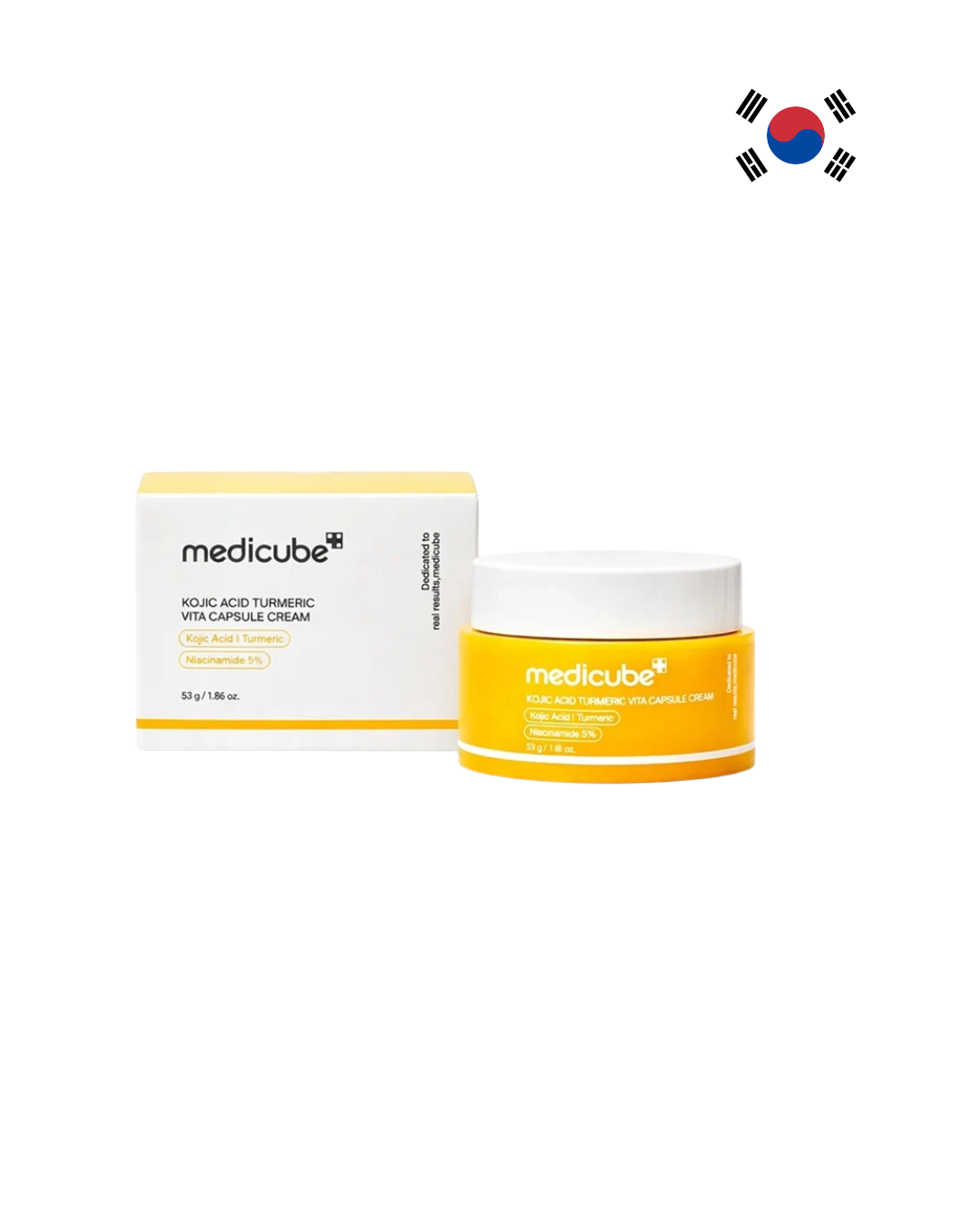 wasdehujikol Medicube Kojic Acid Turmeric Vita Capsule Cream 50ml – Korean Brightening Moisturizer for Dark Spots, Uneven Tone & Radiant Skin - Image 1